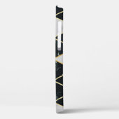 Marmer Geometrisch: Gouden Lijnen Luxe Case-Mate iPhone Case (Achterkant / Links)