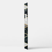 Marmer Geometrisch: Gouden Lijnen Luxe Case-Mate iPhone Case (Achterkant / Rechts)