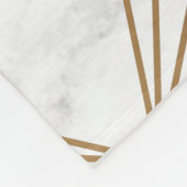 Marmer, Geometry en Gold Fleece Deken (Hoek)