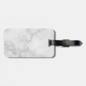 Marmer Gepersonaliseerde Bridesmaid's Naam en Mono Bagagelabel (Achterkant horizontaal)