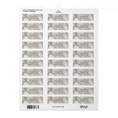 Marmer Glam Roze Roze Goud Zilver Ontwerper Chic Etiket (Full Sheet)