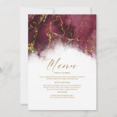 Marmer Glitter Bruiloft Burgundy Goud ID644 (Voorkant)