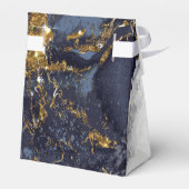Marmer Glitter Bruiloft Navyblauw Goud ID644 Bedankdoosjes (Achterkant)