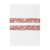 Marmer Glitter Bruiloft Roze Goud V3 ID644 Uitnodigingen Wikkel (Achterkant Voorbeeld)