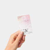Marmer Glitter Luxe monogram Badge (Handheld)