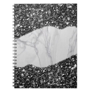 Marmer Glitter Spiraal Notitieboek