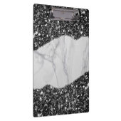 Marmer Glitter Spiraal Notitieboek Klembord (Rechts)