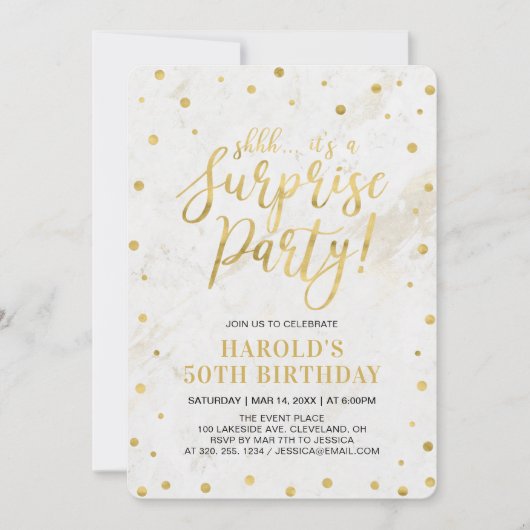 Marmer & Gold | 50e verjaardag van de geboorte van Kaart (Voorkant)