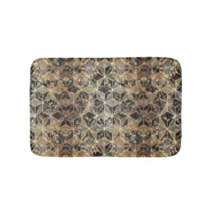 Marmer & Gold Geometric Pattern Badmat
