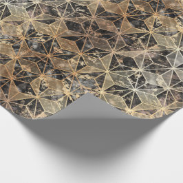 Marmer & Gold Geometric Pattern Cadeaupapier