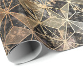 Marmer & Gold Geometric Pattern Cadeaupapier (Rol Hoek)