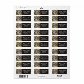 Marmer & Gold Geometric Pattern Etiket (Full Sheet)