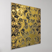 Marmer & Gold Geometric Pattern Folie Afdrukken (Laagn)