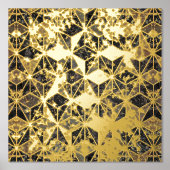 Marmer & Gold Geometric Pattern Folie Afdrukken (Voorkant)
