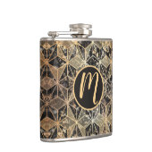 Marmer & Gold Geometric Pattern Heupfles (Rechts)