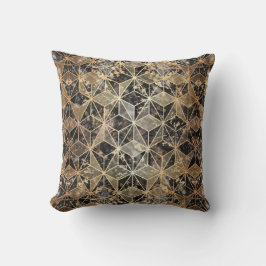Marmer & Gold Geometric Pattern Kussen