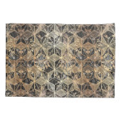 Marmer & Gold Geometric Pattern Kussensloop (Achterkant)