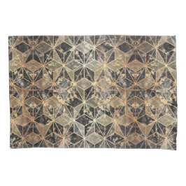 Marmer & Gold Geometric Pattern Kussensloop