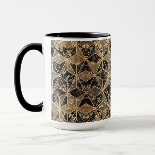 Marmer & Gold Geometric Pattern Mok (Links)