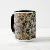 Marmer & Gold Geometric Pattern Mok (Voorkant links)