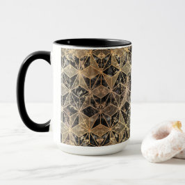 Marmer & Gold Geometric Pattern Mok
