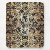 Marmer & Gold Geometric Pattern Muismat (Voorkant)