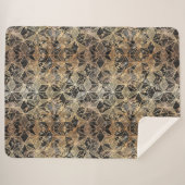 Marmer & Gold Geometric Pattern Sherpa Deken (Voorkant (horizontaal))