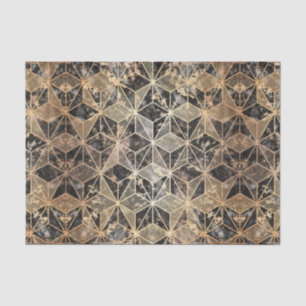 Marmer & Gold Geometric Pattern Tissuepapier