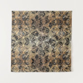 Marmer & Gold Geometric Pattern Wandkleed (Voorkant (horizontaal))