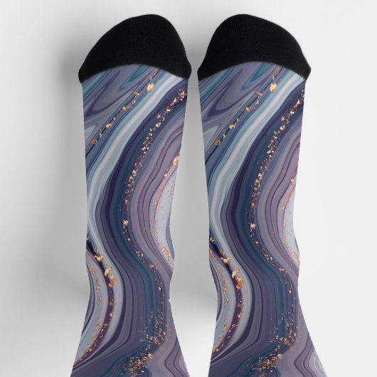 Marmer & Gold Glitter Sokken (Top)