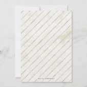 Marmer & Gold Lijst | Moderne Pensioenpartij Kaart (Achterkant)