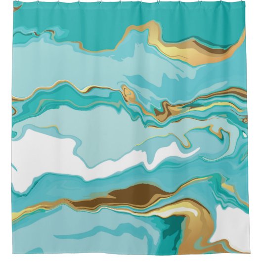 Marmer, goud: abstracte  achtergrond. douchegordijn (Voorkant)