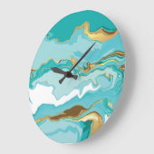 Marmer, goud: abstracte  achtergrond. grote klok (Hoek)