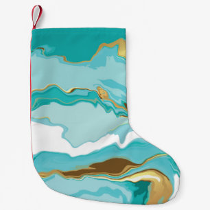 Marmer, goud: abstracte achtergrond. kleine kerstsok