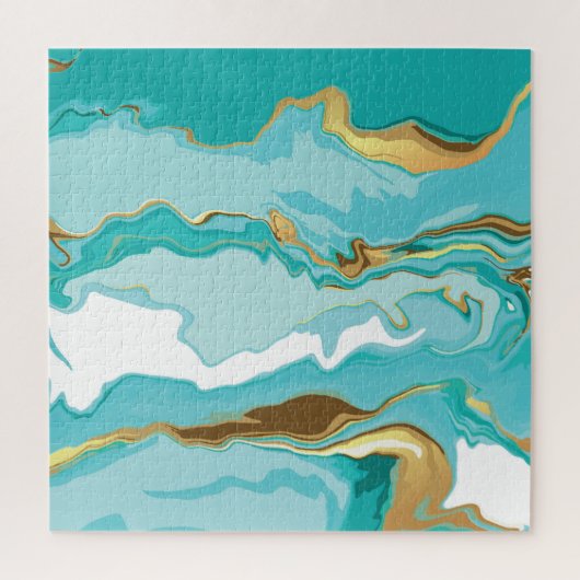 Marmer, goud: abstracte achtergrond. legpuzzel (Verticaal)