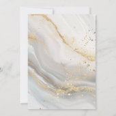 Marmer Goud Bachelorette Bingo Party Spel Kaart (Achterkant)