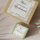 Marmer & Goud Bruidsmeisje Kaars Label Sticker