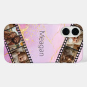 Marmer & Goud Film Strip Foto Case-Mate iPhone Case (Achterkant (horizontaal))