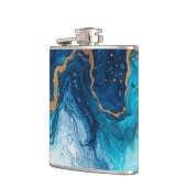 Marmer Goud Glitter Faux Folie Confetti Heupfles (Links)