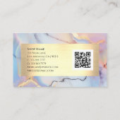 Marmer & Goud, QR-code Visitekaartje (Achterkant)