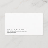 Marmer | Gouden kandelaar grafiek Visitekaartje (Achterkant)