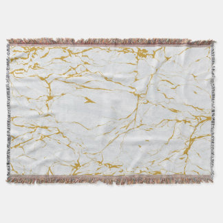 Marmer Gouden Textuur Naadloos Patroon Deken