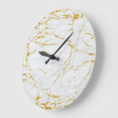 Marmer Gouden Textuur Naadloos Patroon Grote Klok (Hoek)