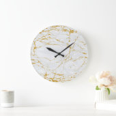 Marmer Gouden Textuur Naadloos Patroon Grote Klok (Huis)