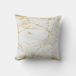 Marmer Gouden Textuur Naadloos Patroon Kussen