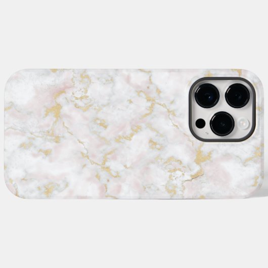 marmer goudwitte roze iPhone draagtas Case-Mate iPhone Case (Achterkant (horizontaal))