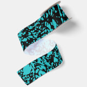 Marmer Graniet Textuur Blauw   Satijnen Lint (Achterkant)