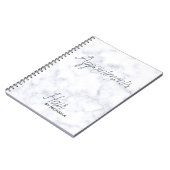 marmer gray grijs notitieboek (Linkerzijde)