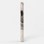 Marmer grijs zwart wit agaat edelsteen Case-Mate iPhone case (Achterkant/rechts)