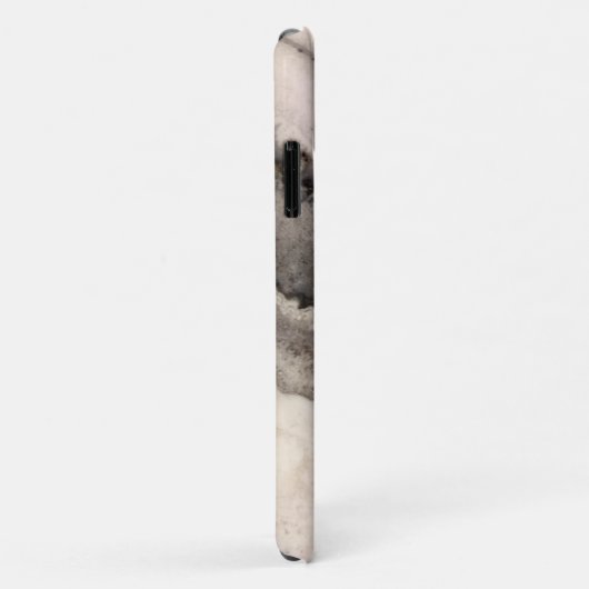 Marmer grijs zwart wit agaat edelsteen Case-Mate iPhone case (Achterkant/rechts)